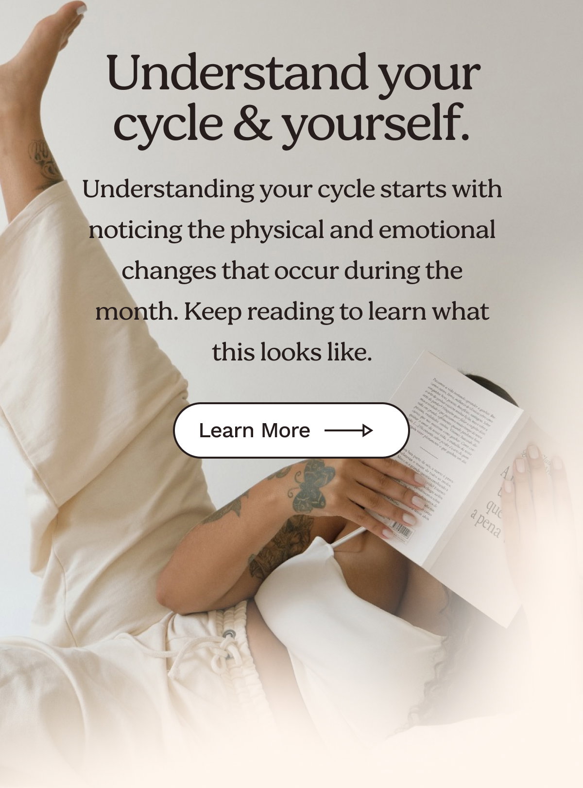 Cycle tracking and mindfulness. 