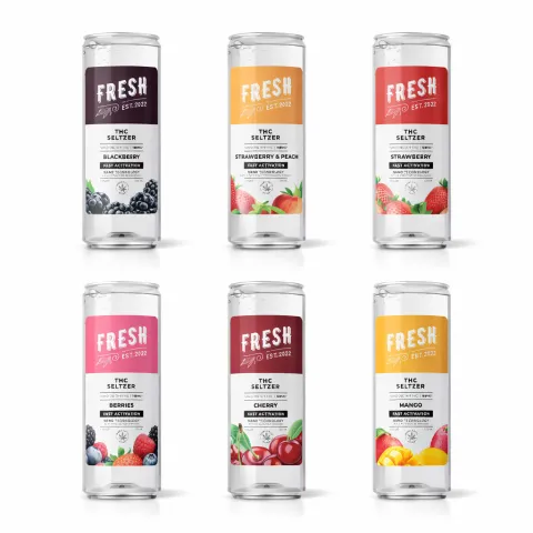 Image of THC Seltzer Variety Pack 1 - 6 Pack