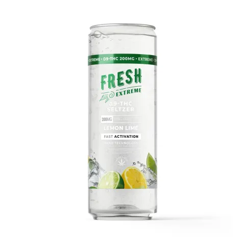 Image of 200mg Lemon Lime THC Seltzer - D9 Nano - Fresh