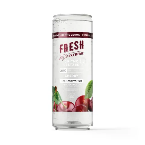 Image of 200mg Cherry THC Seltzer - D9 Nano - Fresh
