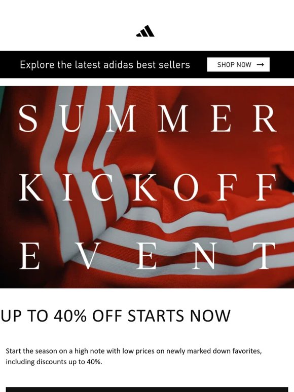 Score big on the best gear, now up to 40% off.