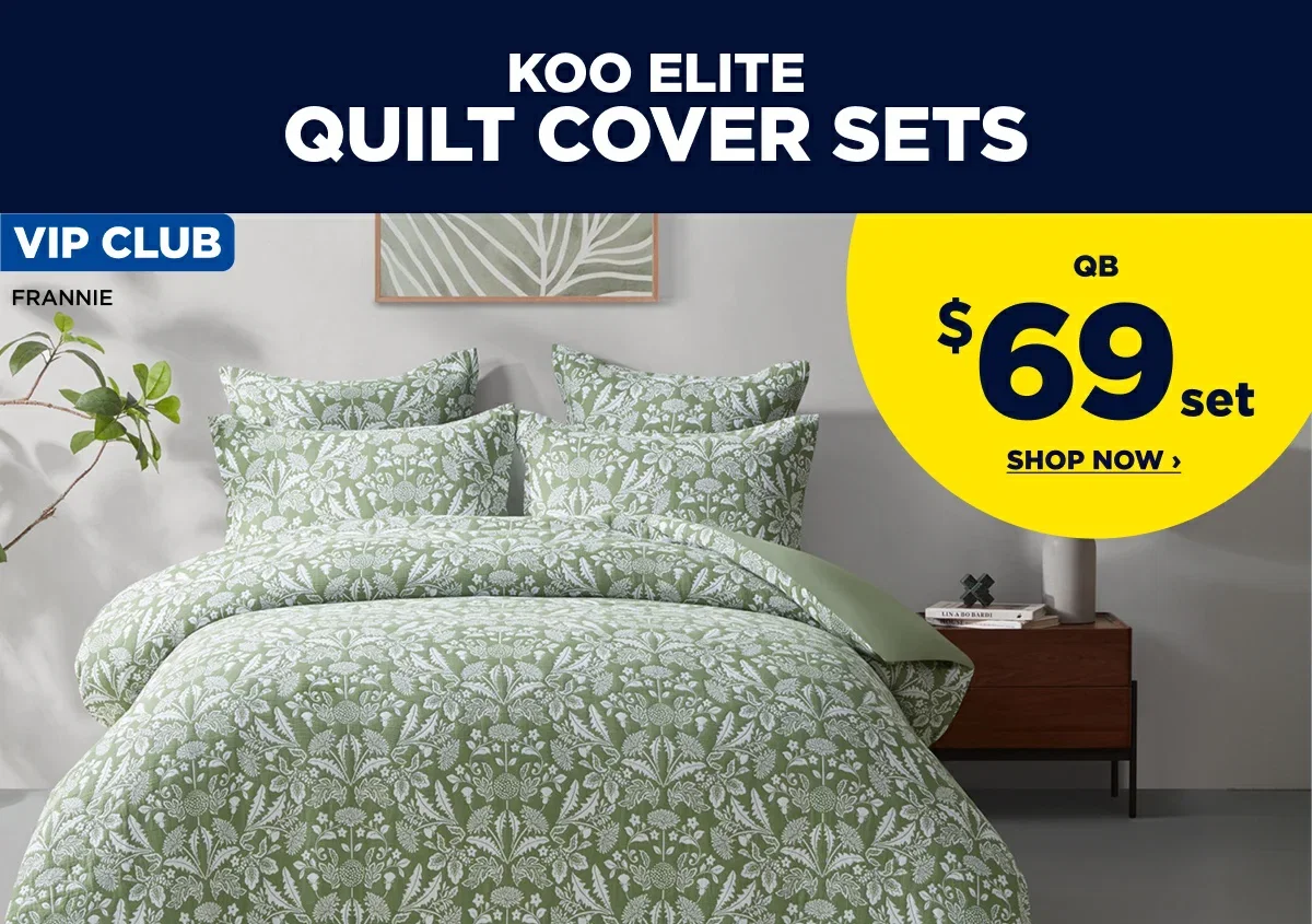 VIP Price Qb $69set Koo Elite Quilt Cover Sets