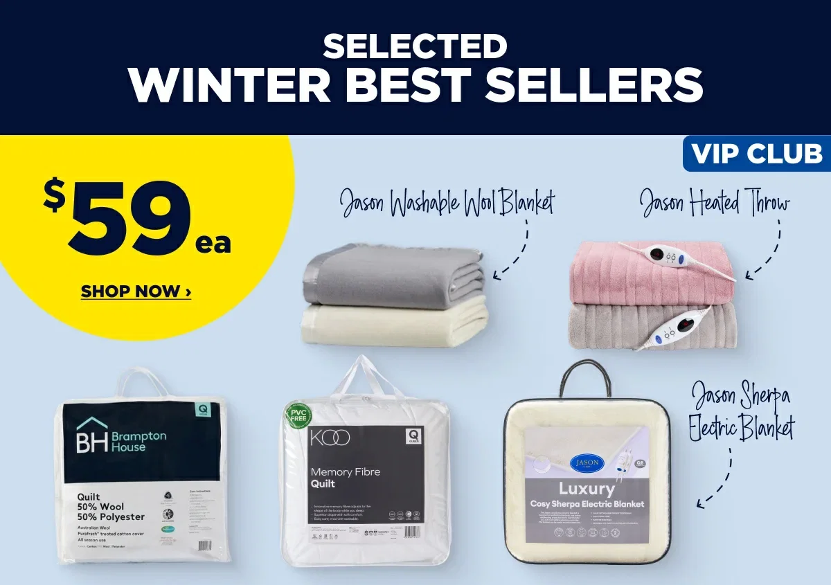 VIP Price $59ea Selected Winter Best Sellers