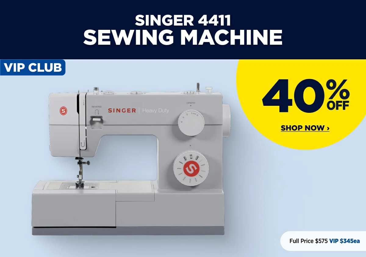 VIPs Save 40% Off Singer 4411 Sewing Machine
