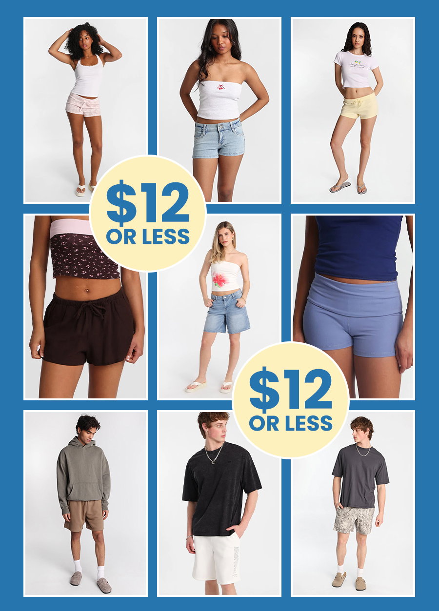 Shorts $12 or less
