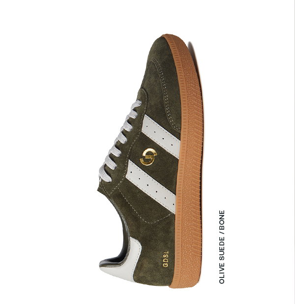 Olive Suede/Bone Leather