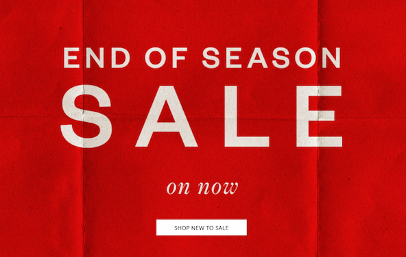 END OF SEASON SALE 