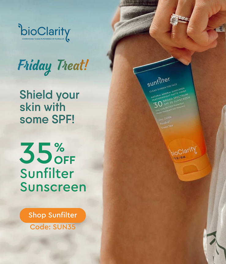 FRIDAY TREAT: Shield your skin with some SPF! 35% OFF Sunfilter Sunscreen - Shop Sunfilter Code: SUN35