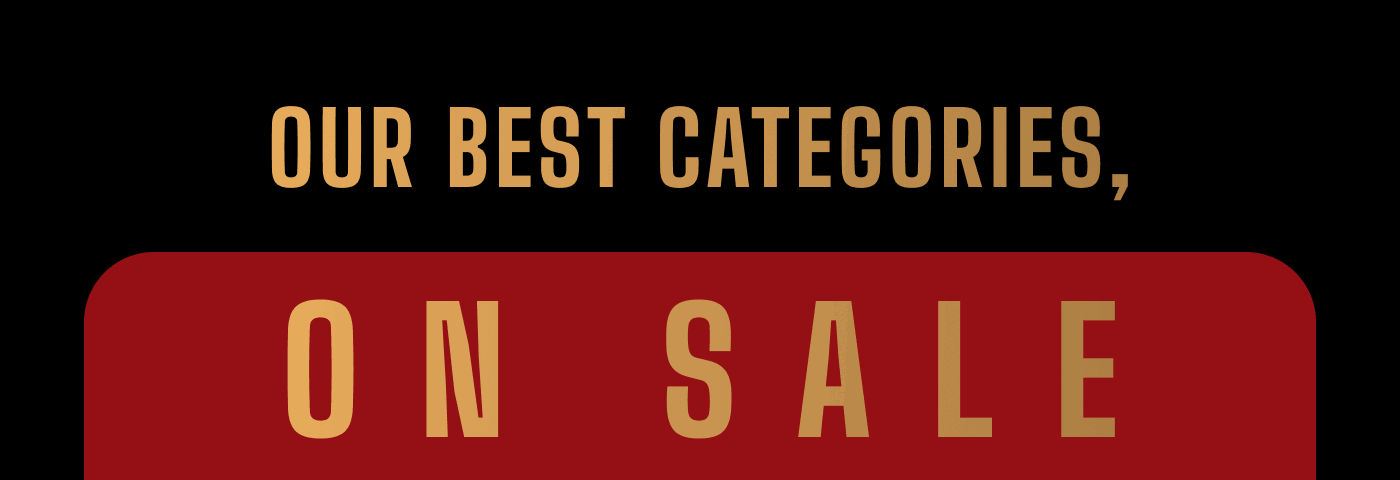 Our Best Categories, On Sale