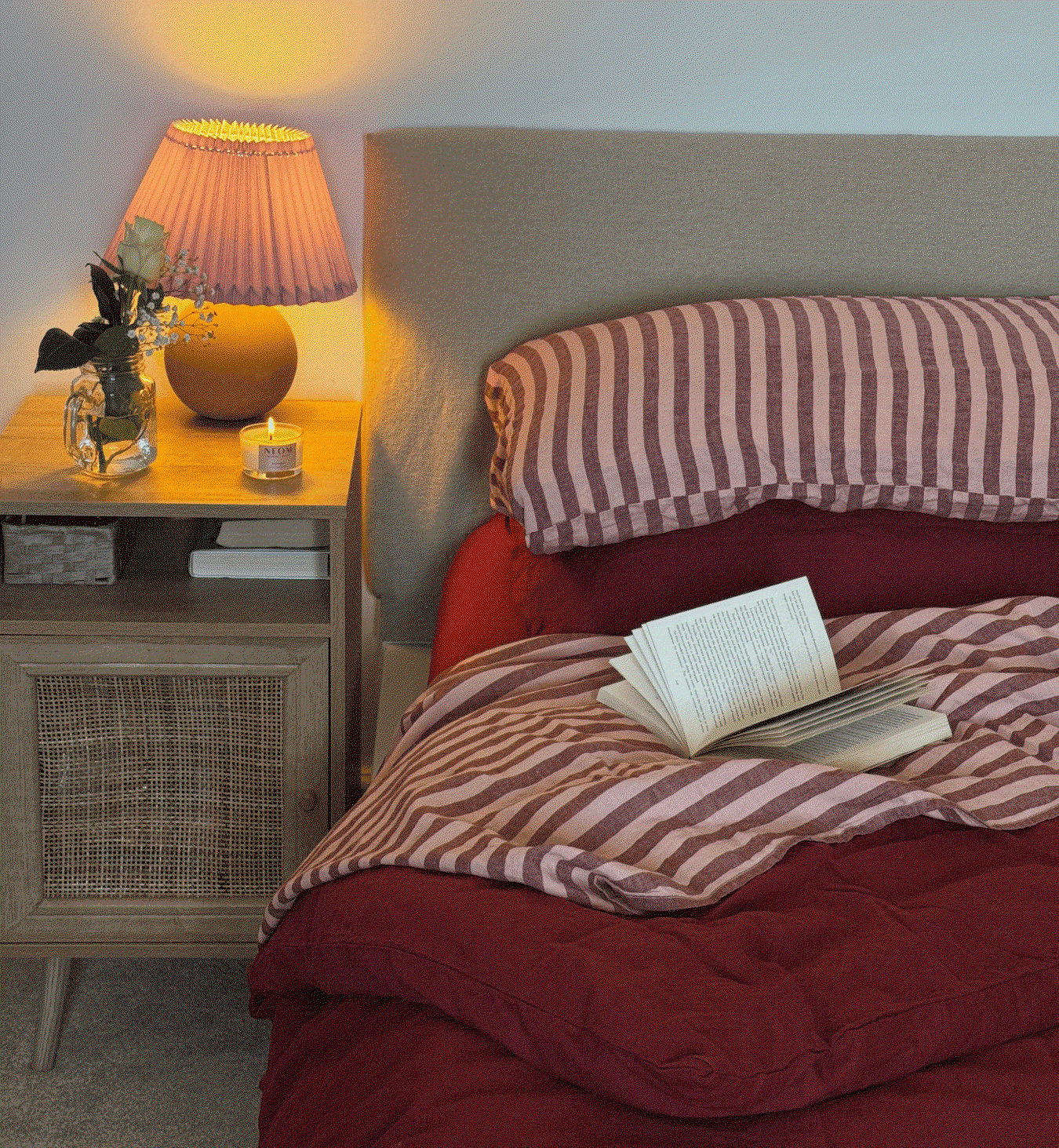 Rhubarb 100% Linen Duvet Cover