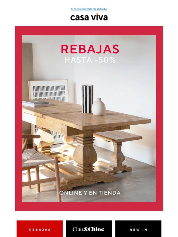 Hasta -50% ¡Empiezan las Rebajas!