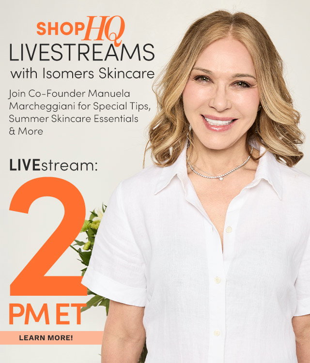 Isomers Skincare Livestream - 2pm ET | Join Us LIVE with Co-Founder Manuela Marcheggiani for Special Offers & Much More