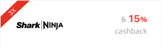 15% de supercashback Shark Ninja