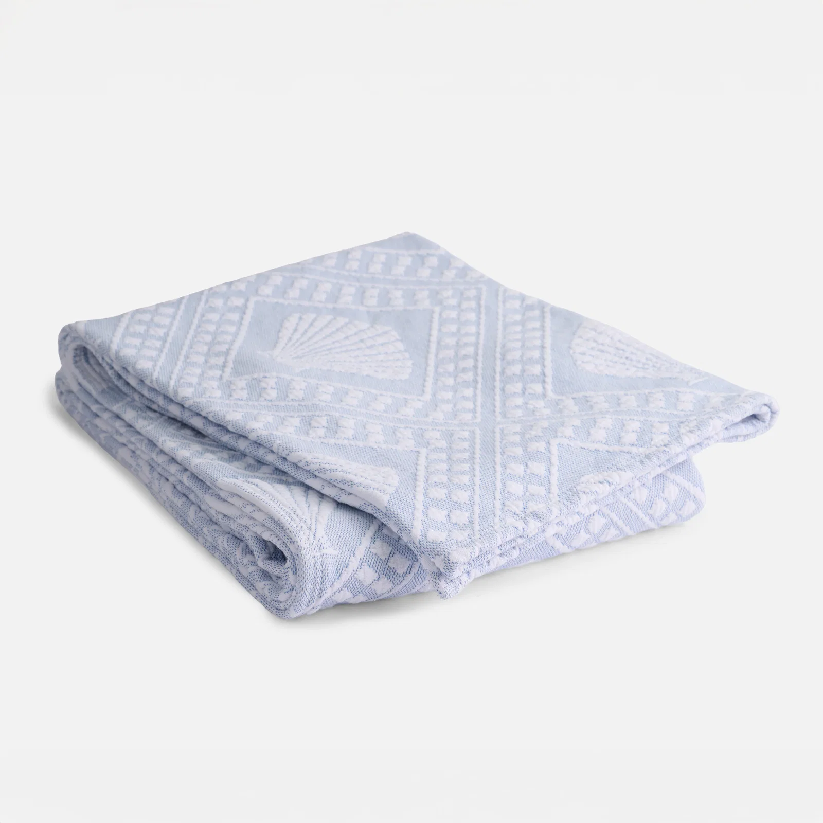 Image of Coastal Blue Throw Blanket