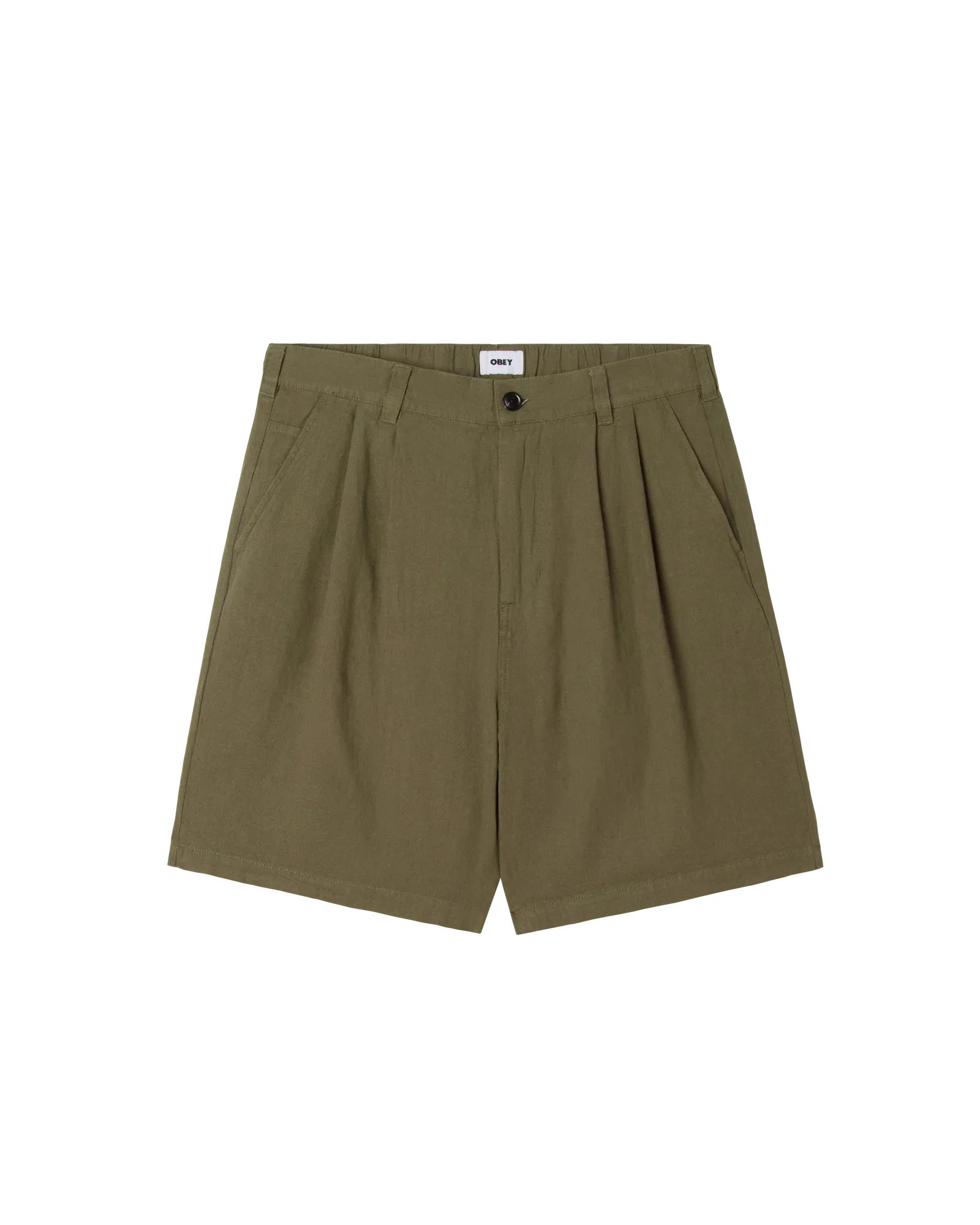 Image of FOSTER PLEATED LINEN SHORT