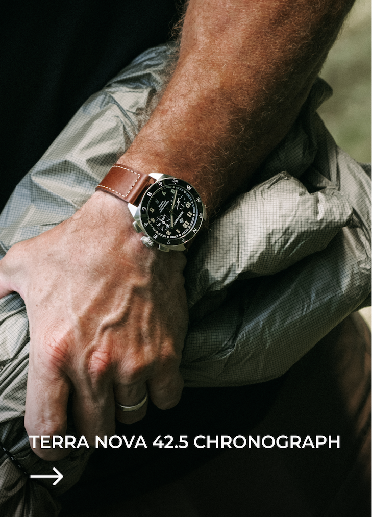 Terra Nova 42.5 Chronograph Leather Strap
