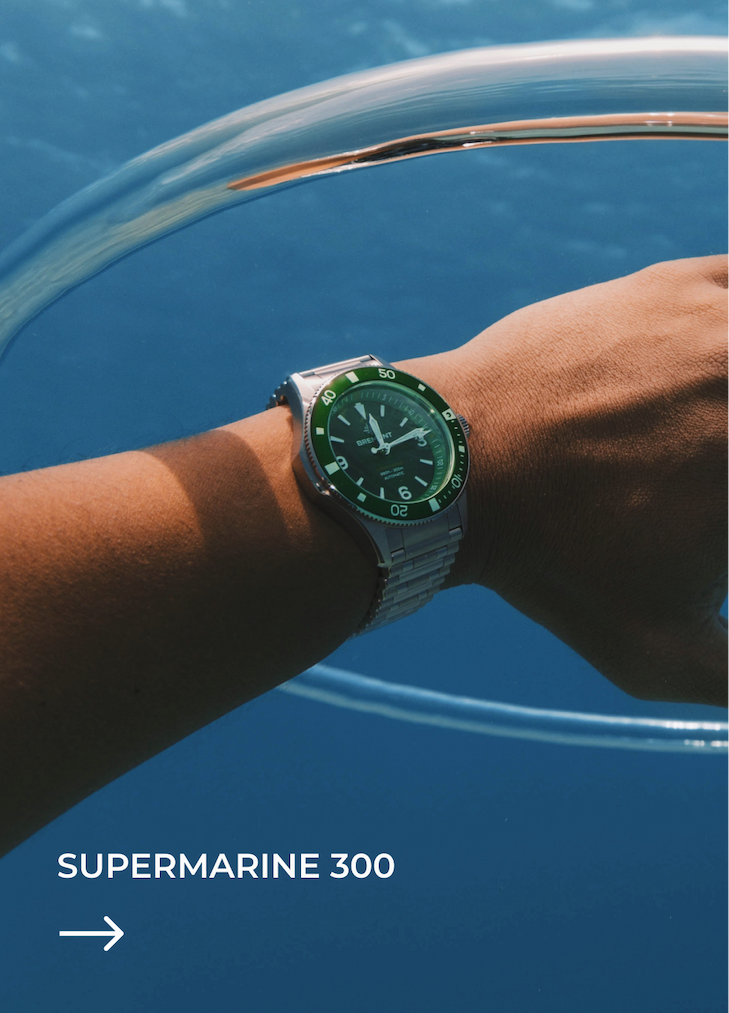 Supermarine 300M GMT, 'Tundra' Green Bracelet