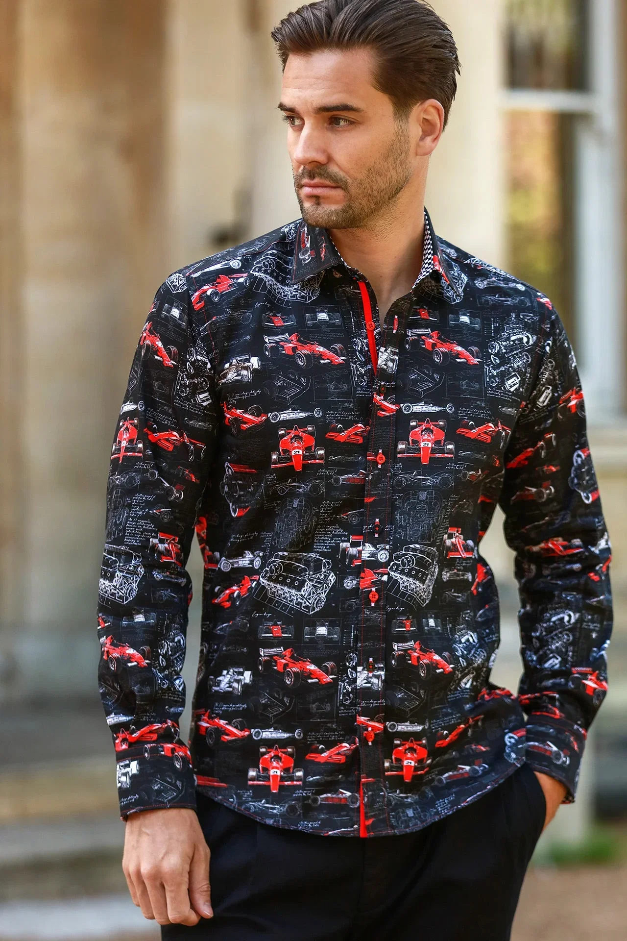 Image of PIT LANE PROTO-TYPE F1 PRINT SHIRT