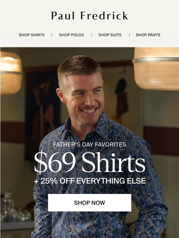 Ending soon: $69 shirts.