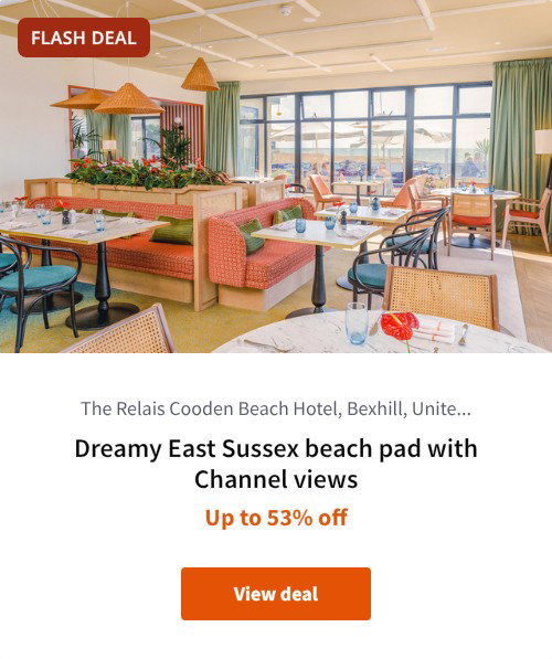 Dreamy East Sussex beach pad with Channel views