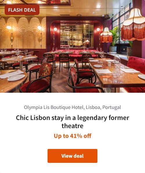 Chic Lisbon stay in a legendary former theatre