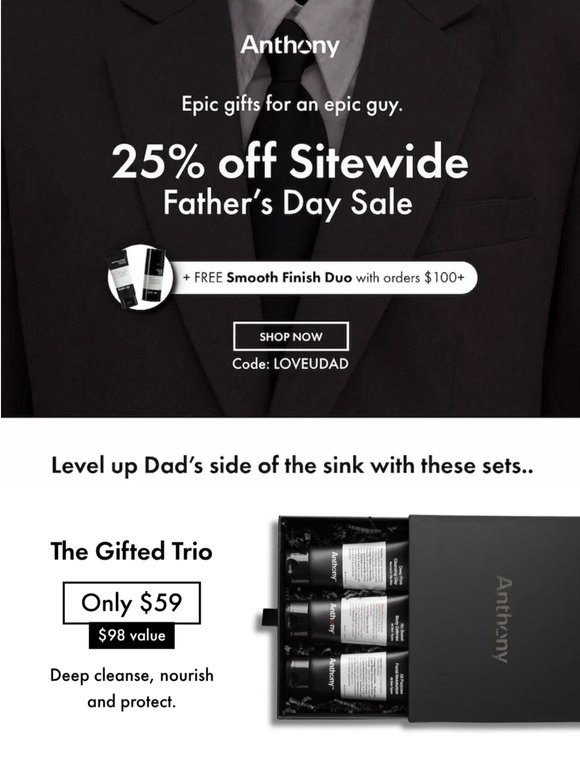 25% Off Thoughtful Gifts for Dad