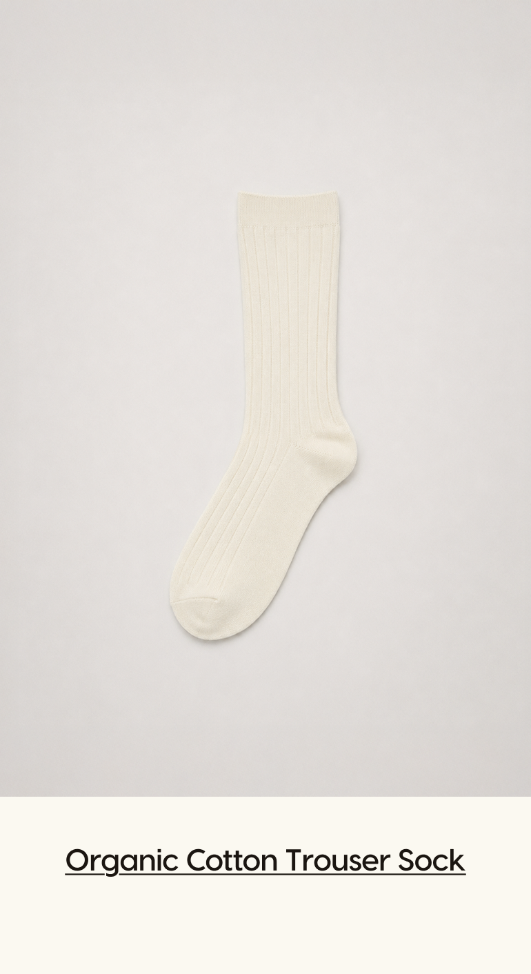 Organic Cotton Trouser Sock