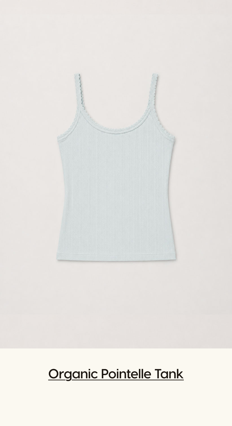 Organic Pointelle Tank
