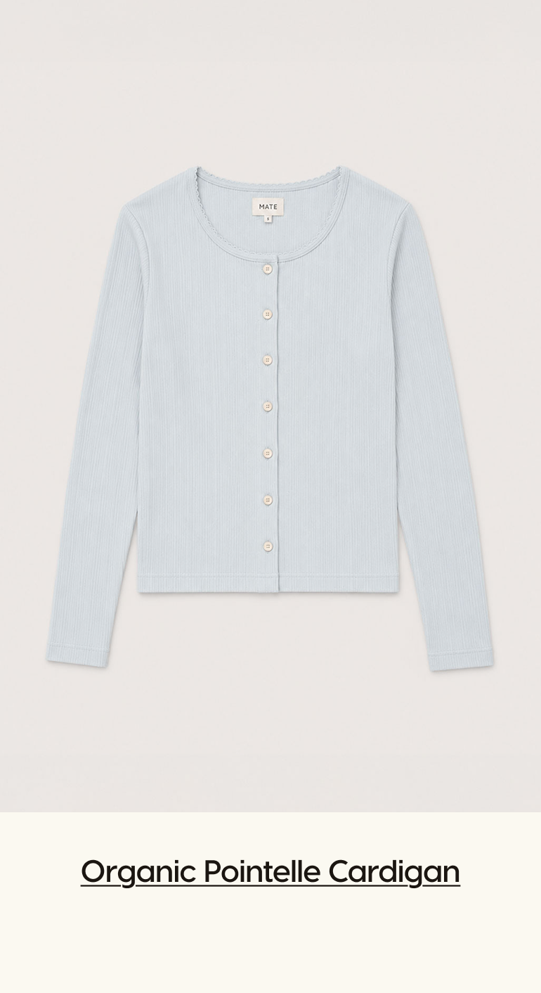 Organic Pointelle Cardigan