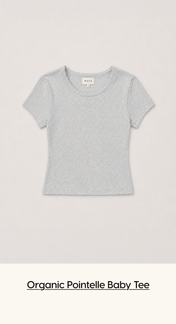 Organic Pointelle Baby Tee