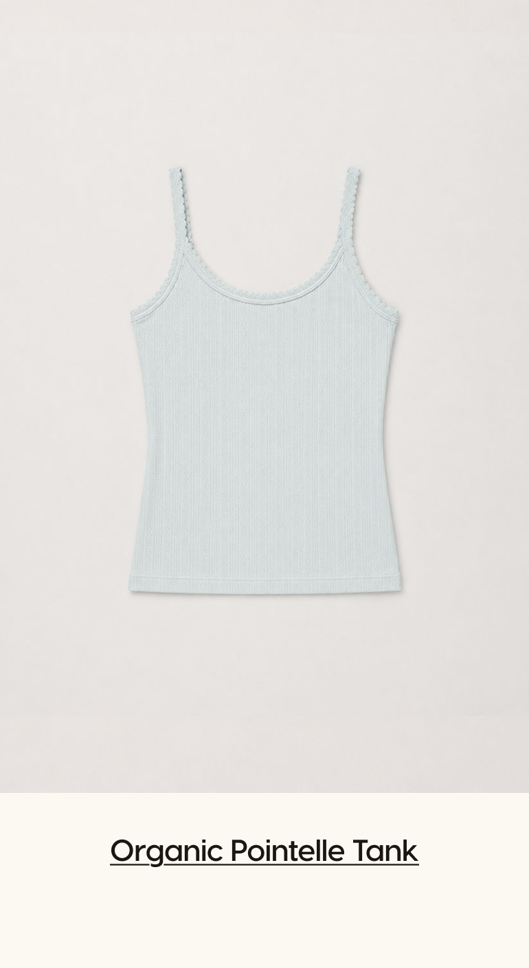 Organic Pointelle Tank