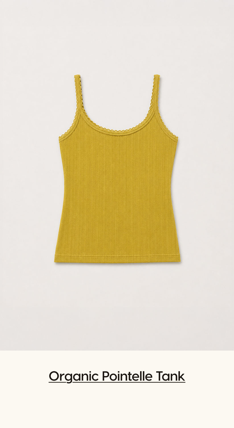 Organic Pointelle Tank