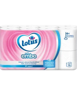 Lotus Soft Embo 16 rll valkoinen wc-paperi