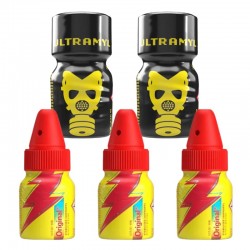 Pack Poppers Gaia - Original com adaptador + Ultramyl 10ml Poppers Original com adaptador 10ml