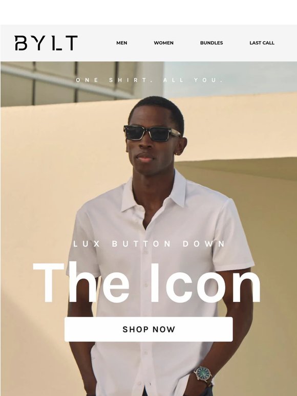 One Button Down. Three Ways to Wear It.