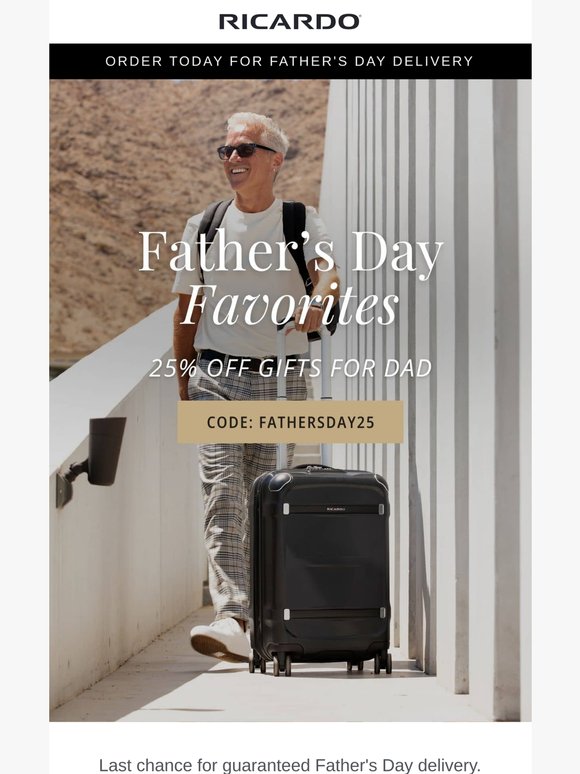 Don't Forget Dad 👔  25% Off Gifts