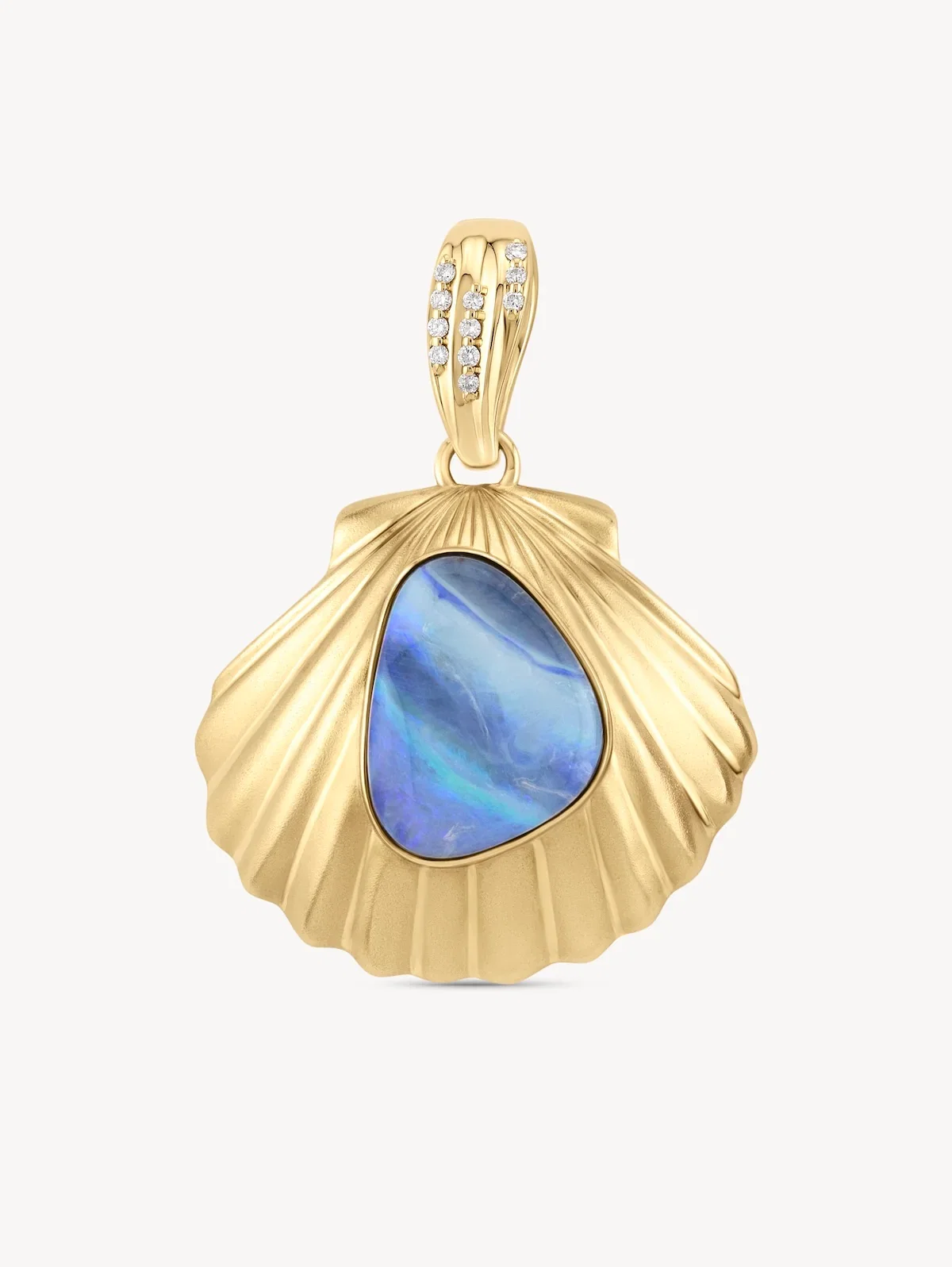 Image of Opal Scallop Pendant - OOAK