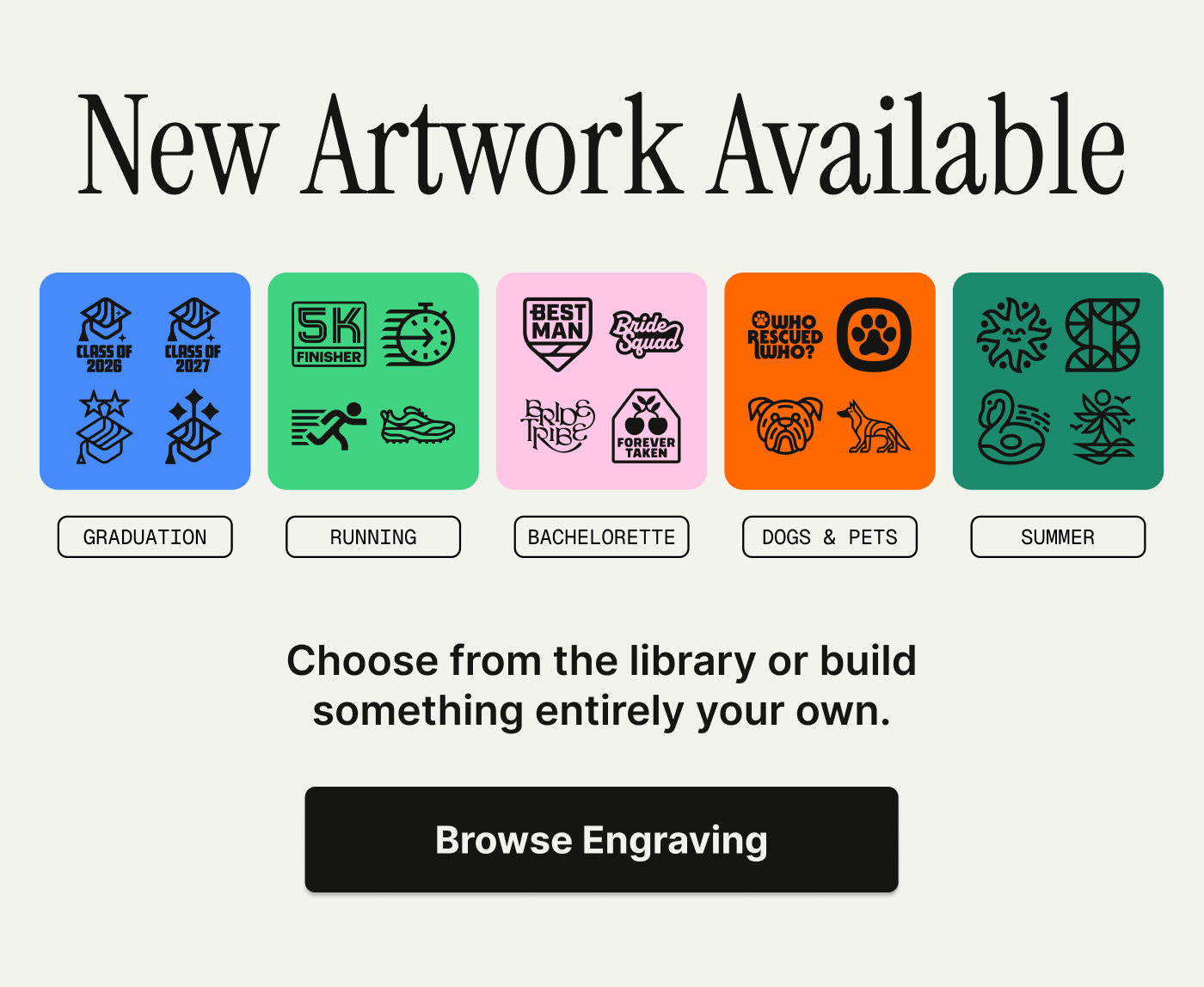 Browse the New Artwork