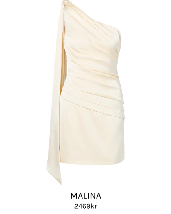 Image of Nelly Draped One Shoulder Mini Dress