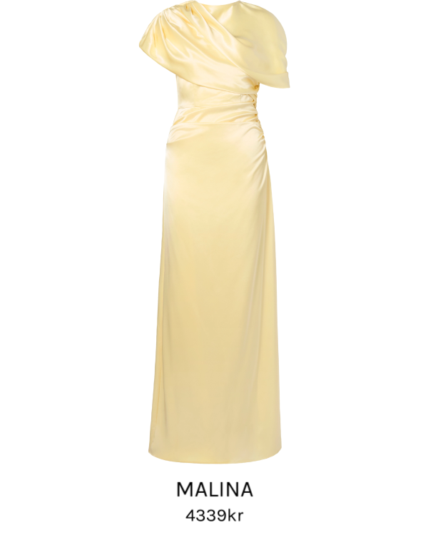Image of Cassia Draped Fitted Maxi Dress