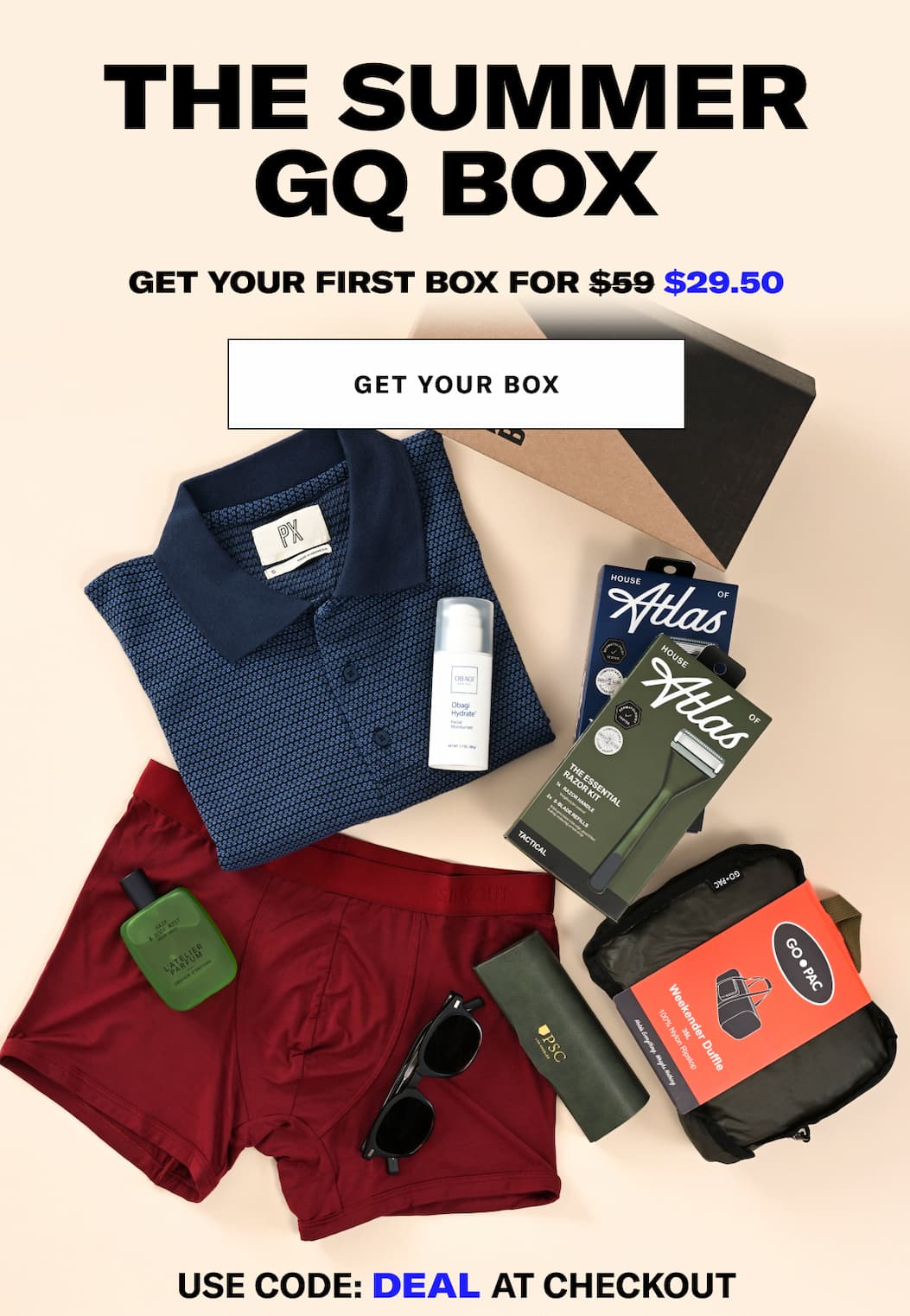 THE SUMMER GQ BOX: Get Your First Box for $29.50
