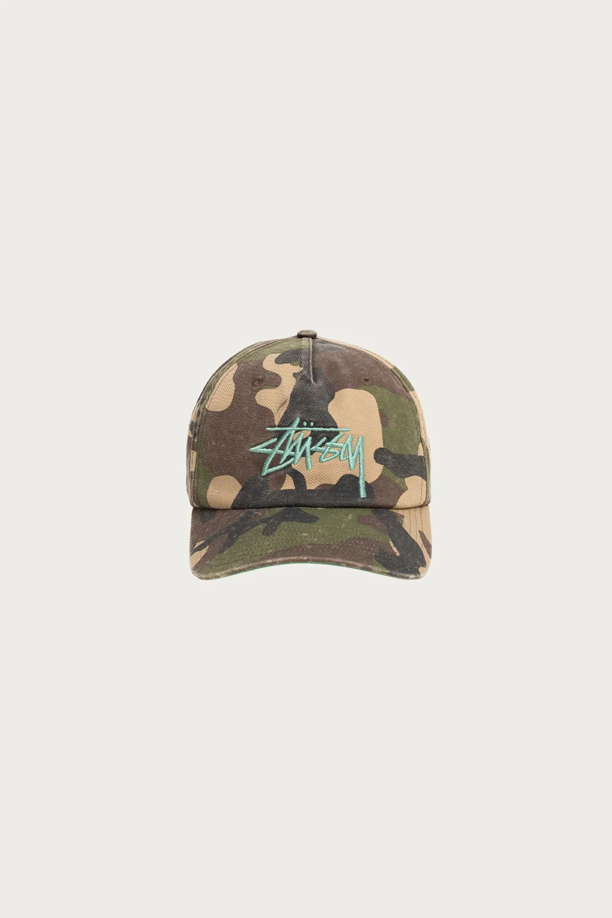 Image of Big Stock Mid Depth Cap - Woodland Camo