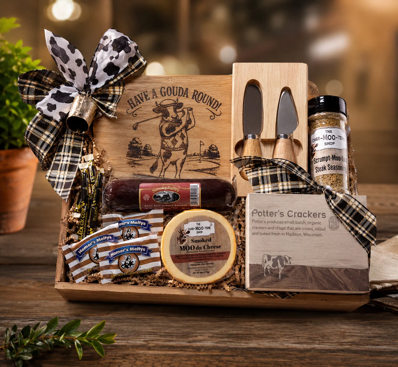 Image of WisconsinMade Cow Golfing Gift