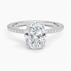 14K White Gold Demi Three-Quarter Coverage Diamond Ring (1/3 ct. tw.)