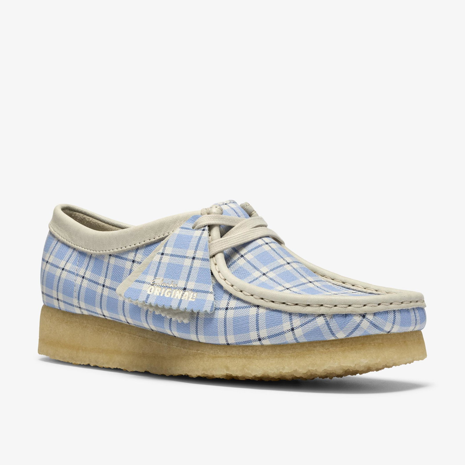 Shop Wallabee Blue Check