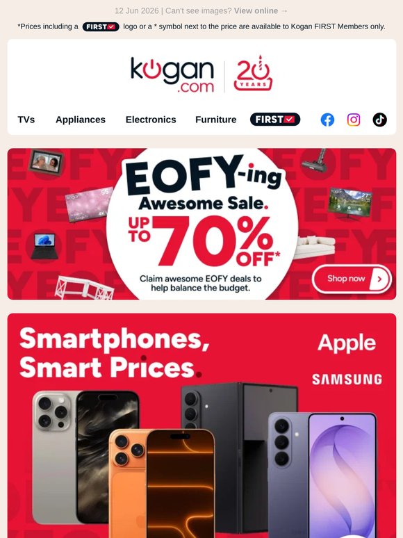 10% OFF Big Brand Smartphones with Code!