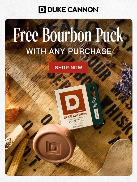 Get Your Free Bourbon (Soap)