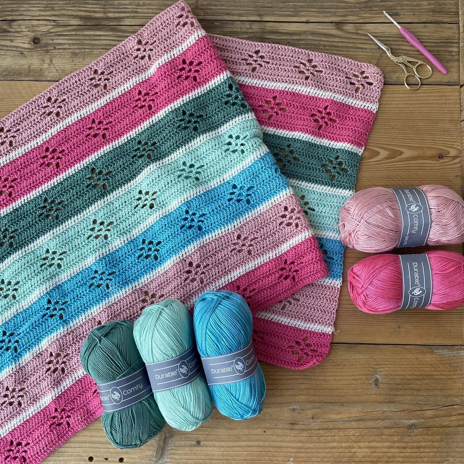 Haakpakket Diamant Strependeken - Comfy