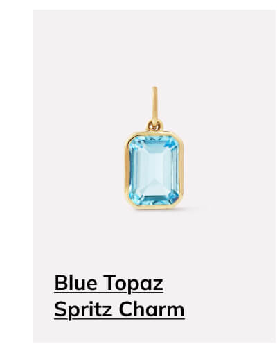 Blue Topaz Spritz Charm Blue Topaz Spritz Charm