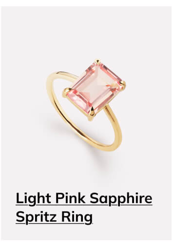 Light Pink Sappire Spritz Ring Light Pink Sappire Spritz Ring